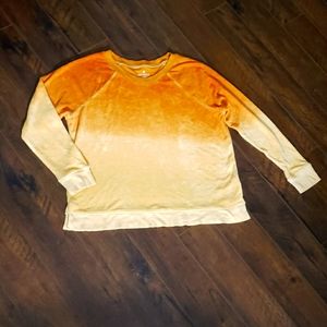 NWOT AE Soft and Sexy Orange Fade Pullover